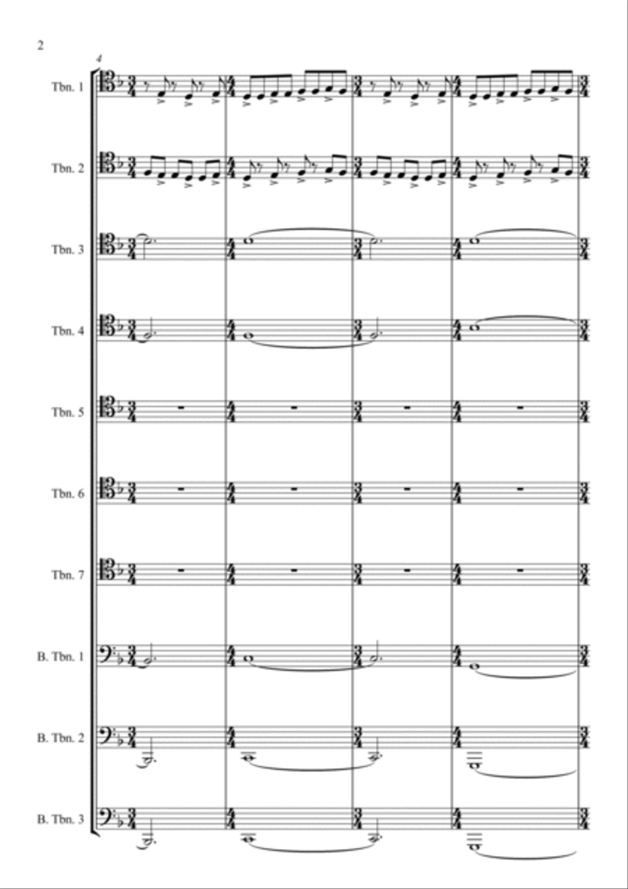 I Am The Doctor Brass Ensemble scores gallery preview page 2
