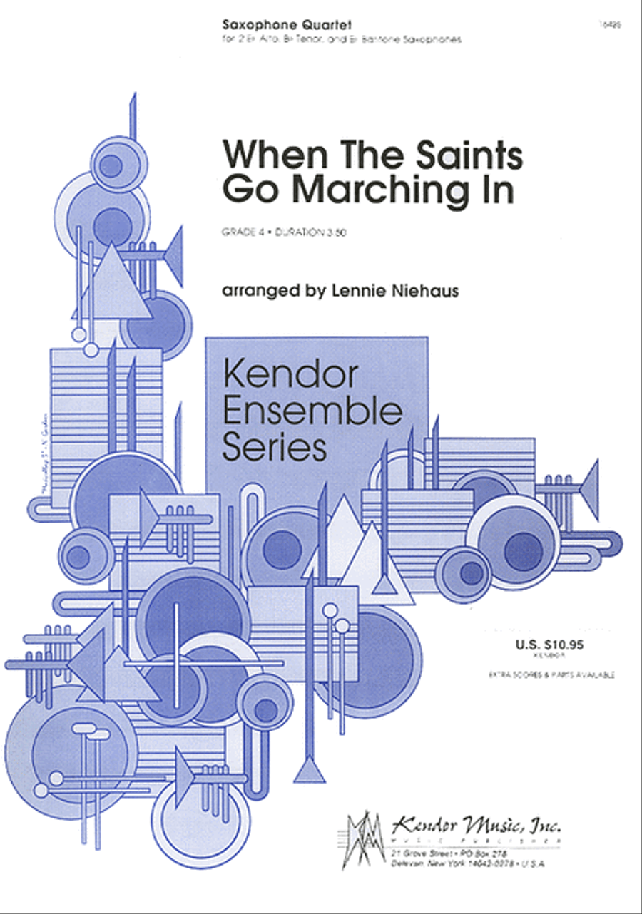When The Saints Go Marching In Saxophone Quartet scores gallery preview page 1