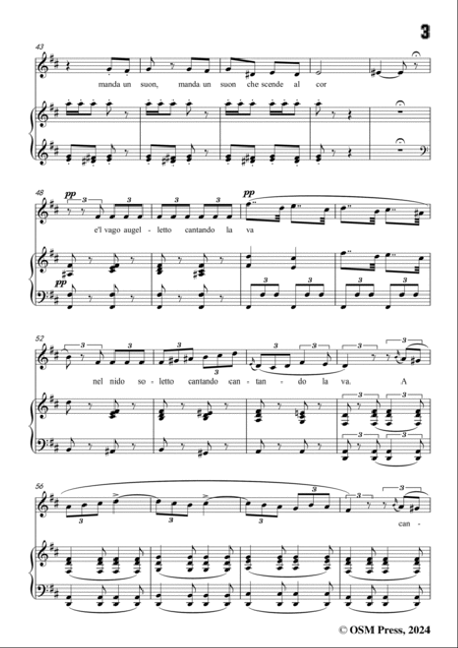 Meyerbeer-Amor(Arietta da camera),in D Major Voice scores gallery preview page 5