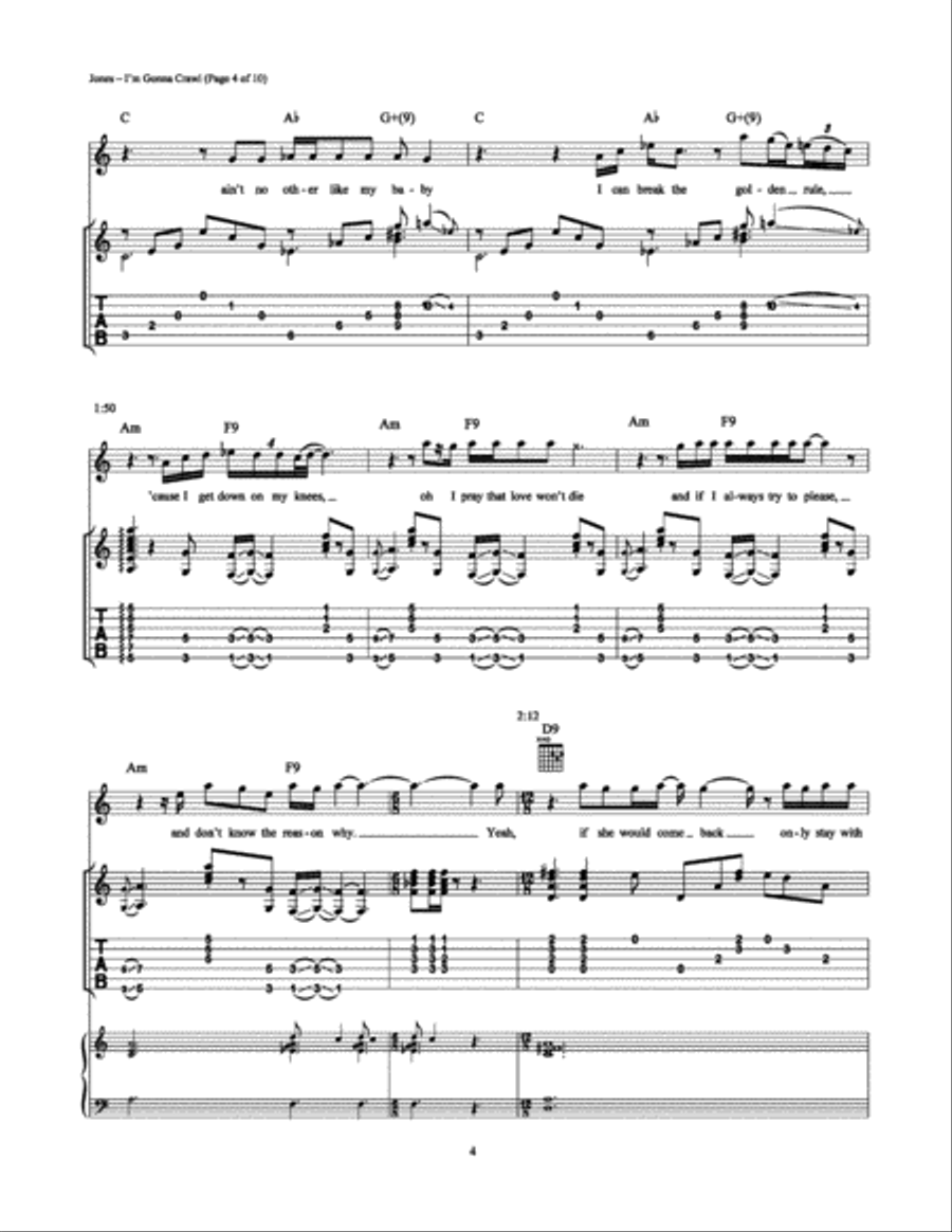 I'm Gonna Crawl Electric Guitar scores gallery preview page 4