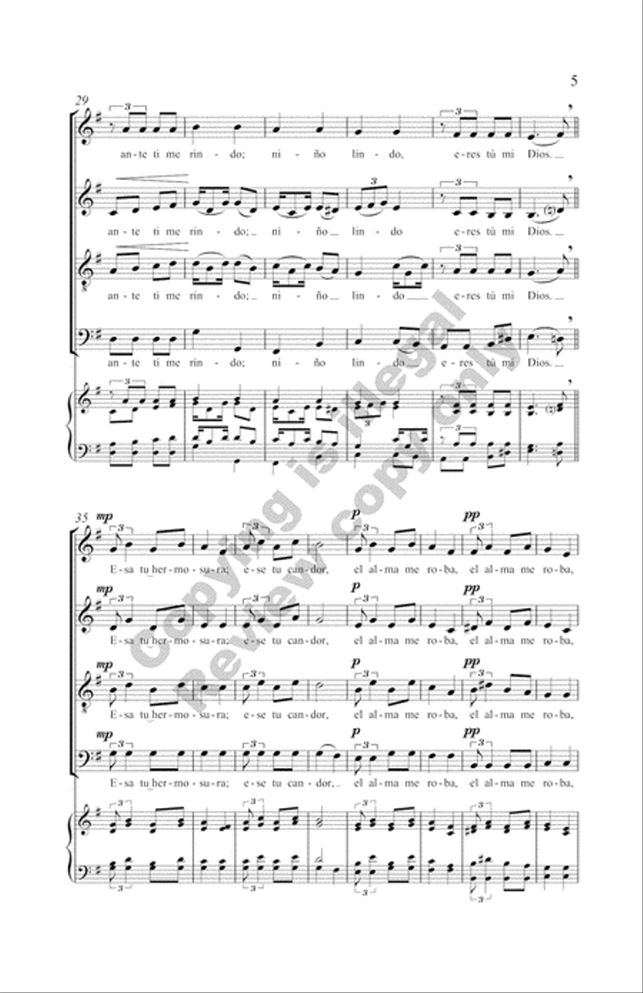 The Snow Lay On the Ground!: Nine Festive Carol Settings (Complete Compilation Full Score) Choir scores gallery preview page 41