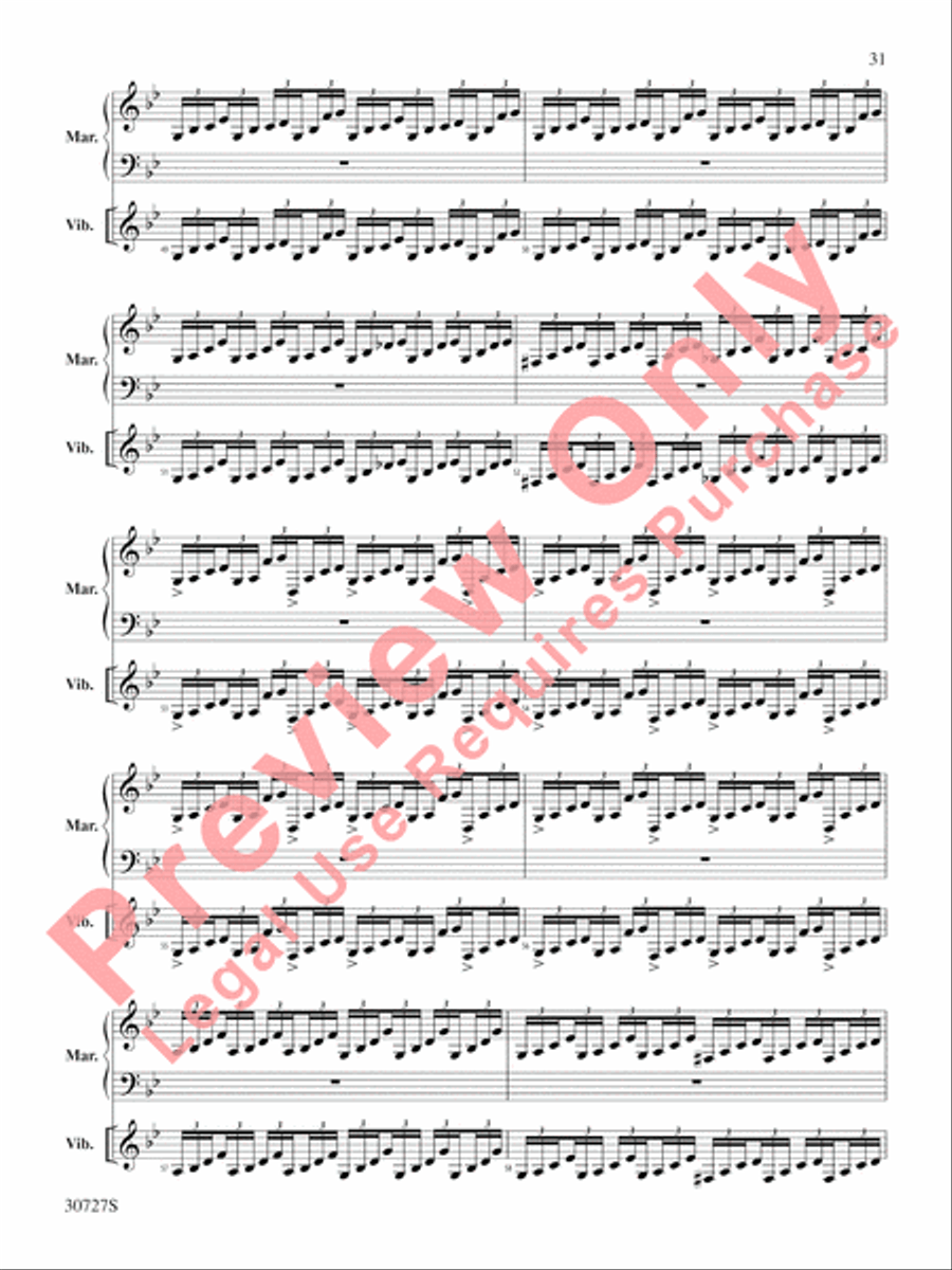 The Gershwin Mallet Collection Percussion scores gallery preview page 32