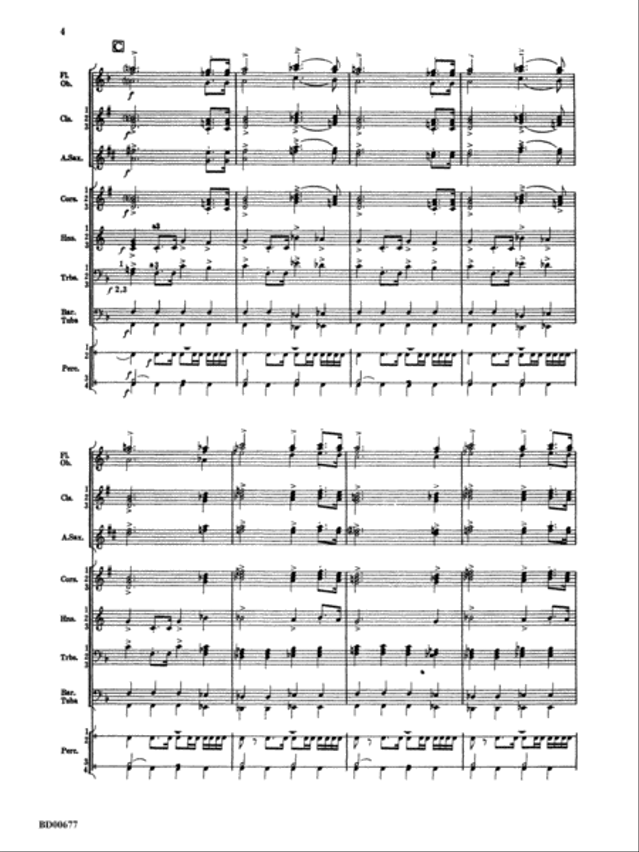 Brookshire Suite: Score Brookshire Suite: Score Concert Band scores gallery preview page 4