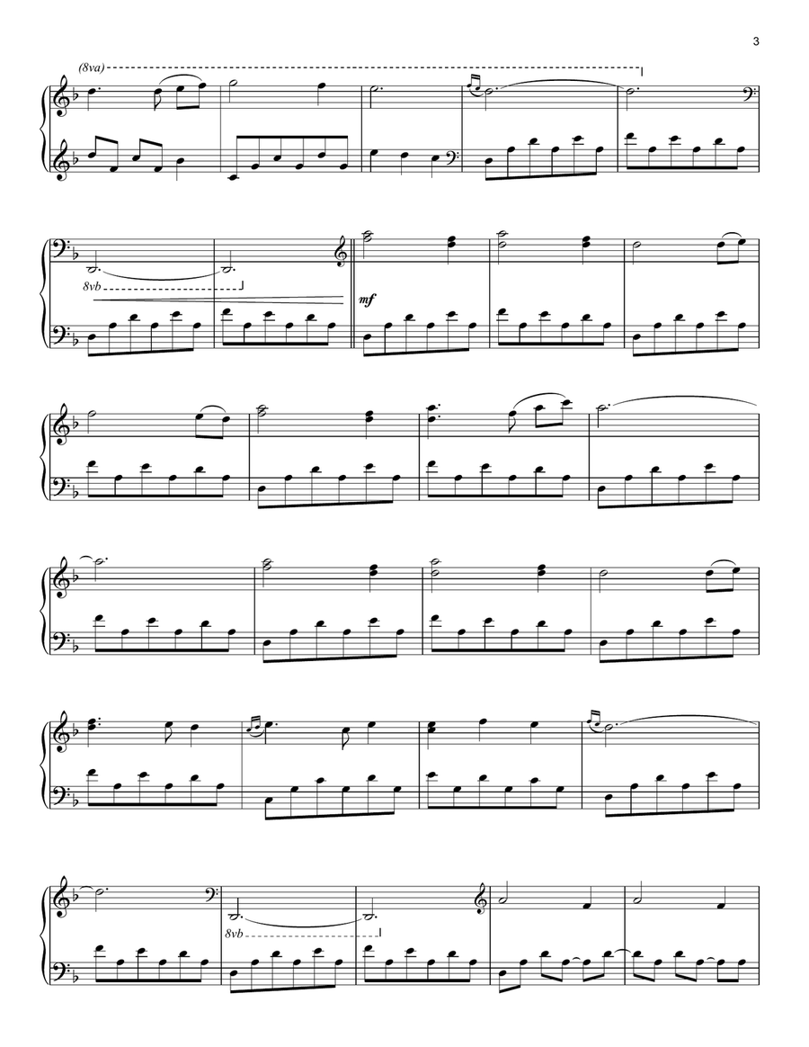 Forsaken Forsaken Piano Solo scores gallery preview page 3