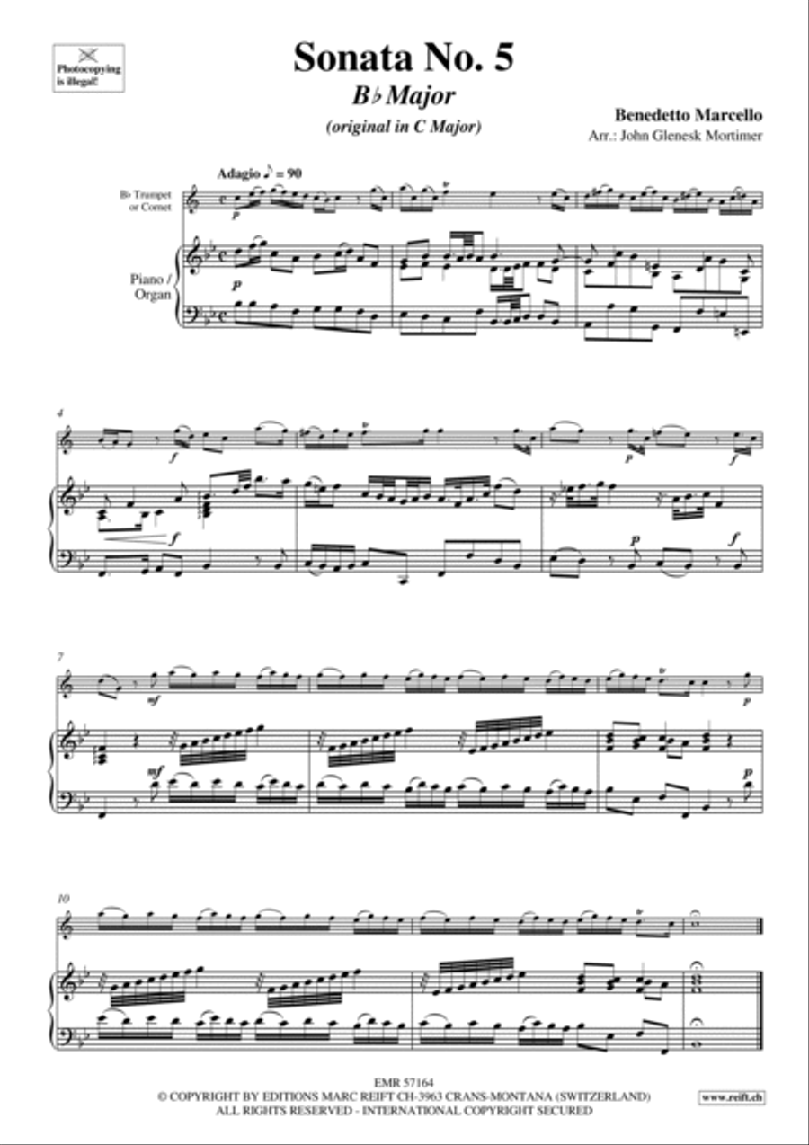 Sonata No. 5 Cornet scores gallery preview page 4
