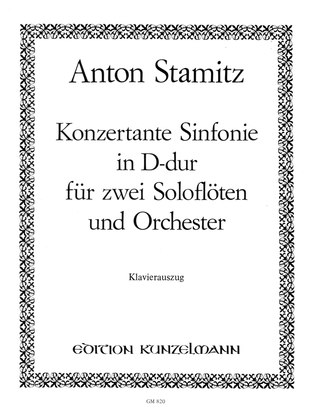 Book cover for Concertante symphony for 2 flutes