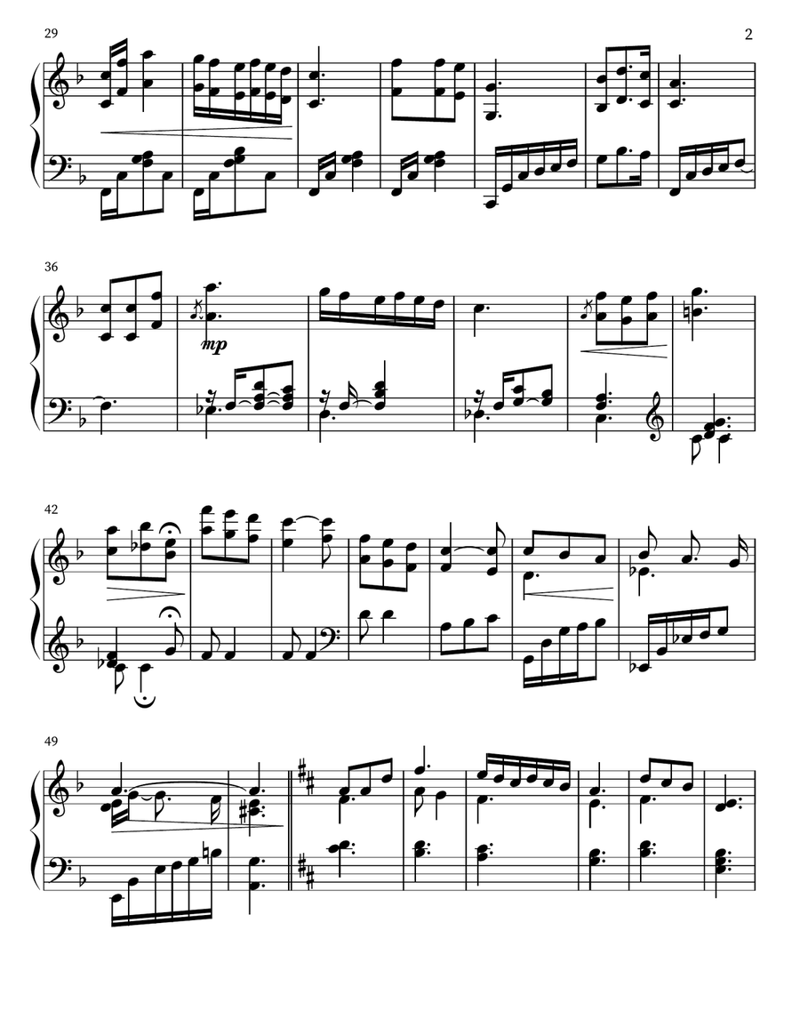 How Great Thou Art Piano Solo scores gallery preview page 2