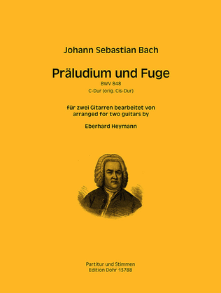 Präludium und Fuge C-Dur BWV 848 (für zwei Gitarren) (original Cis-Dur)