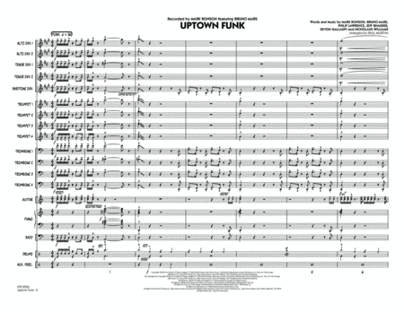 Uptown Funk! - Conductor Score (Full Score)
