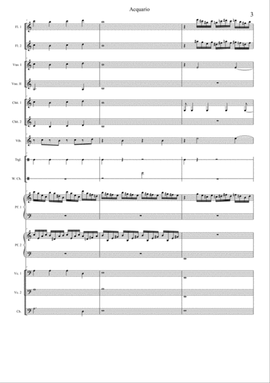 Carnival of the animals: 7-Aquarium Large Ensemble scores gallery preview page 3