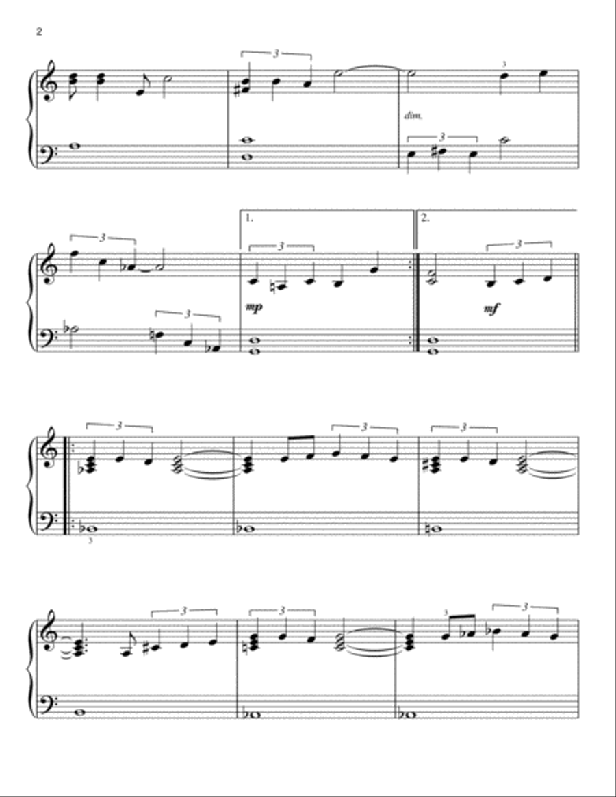 Sky Easy Piano scores gallery preview page 2