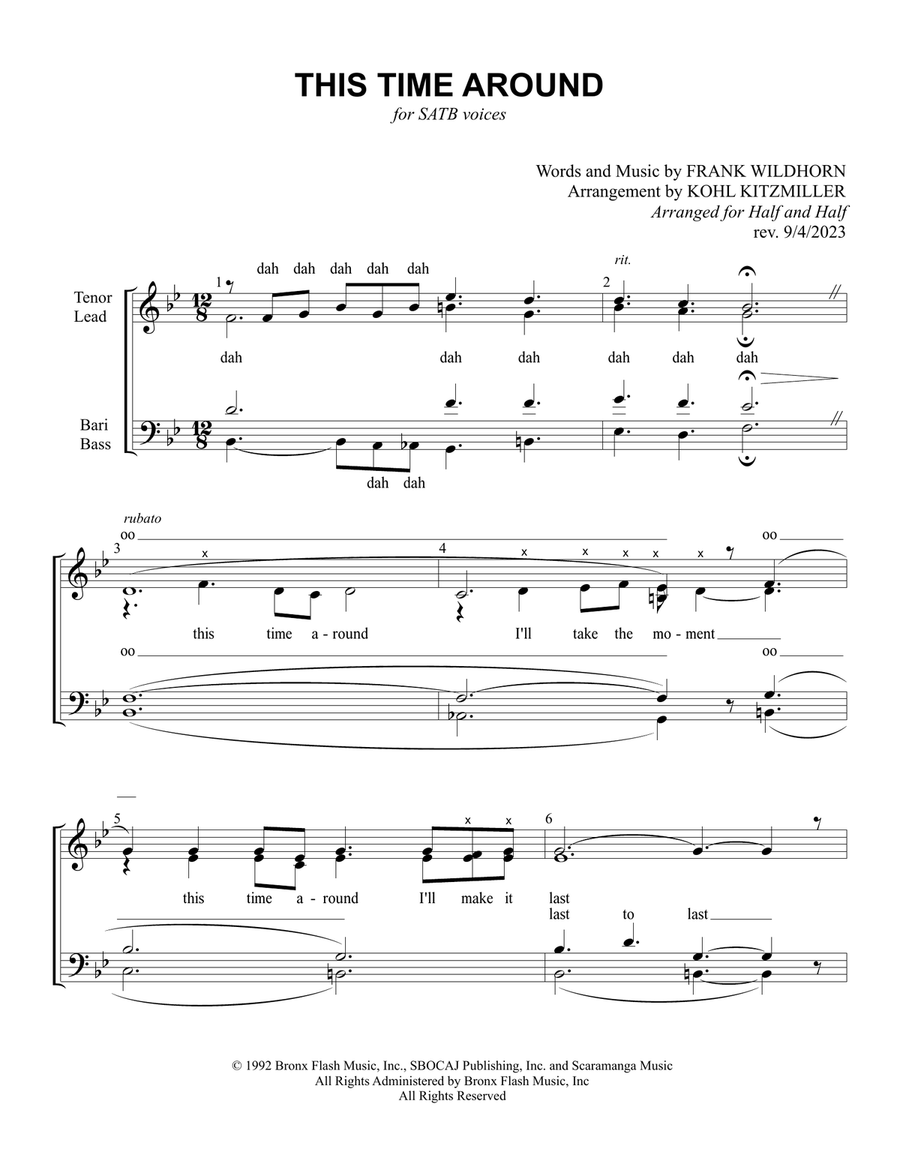 This Time Around 4-Part scores gallery preview page 2