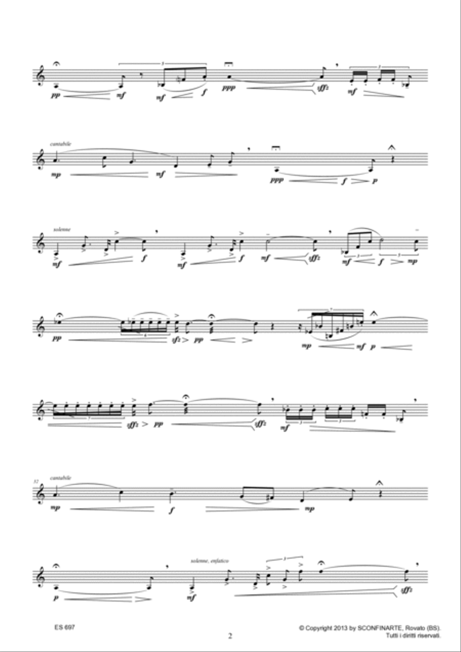 Cristian Gentilini: BLARE (ES 697) B-Flat Trumpet scores gallery preview page 6