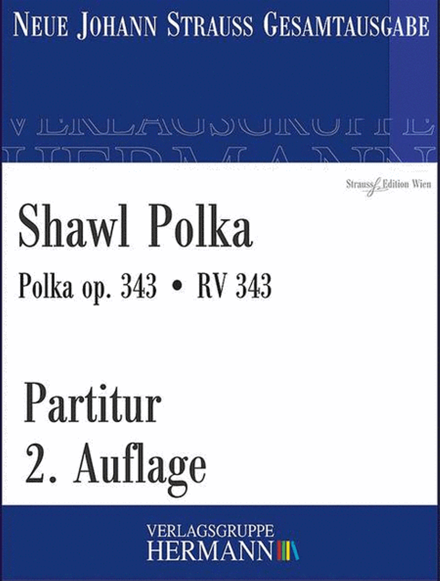 Shawl Polka op. 343 RV 343 Orchestra scores gallery preview page 1