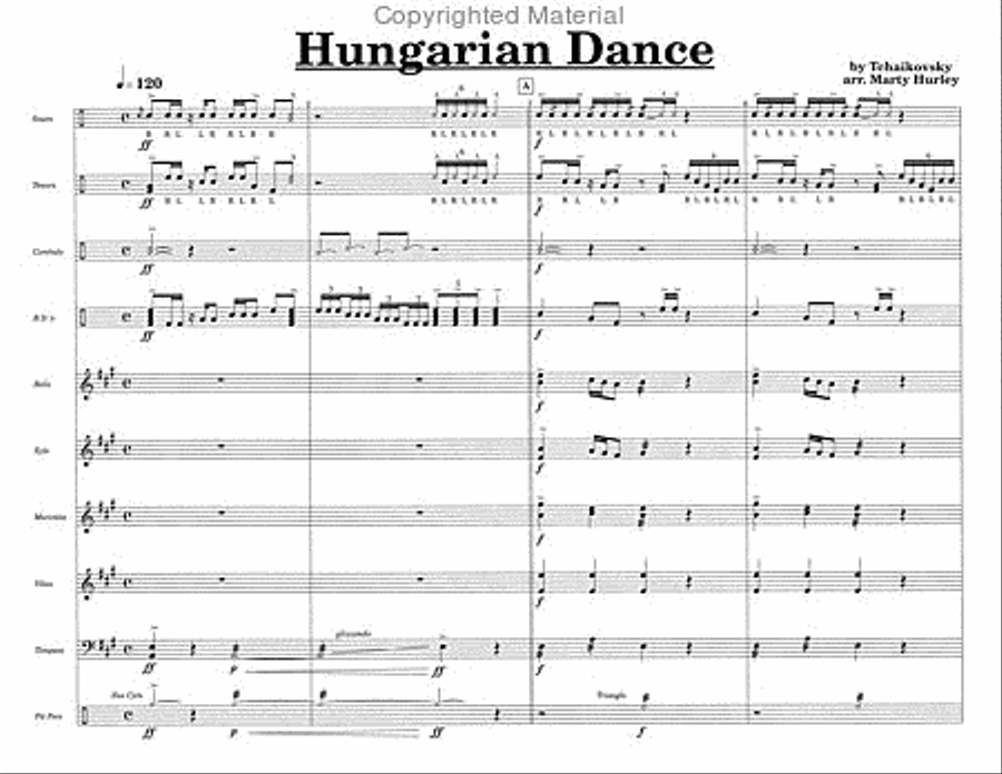Hungarian Dance Percussion Ensemble scores gallery preview page 3