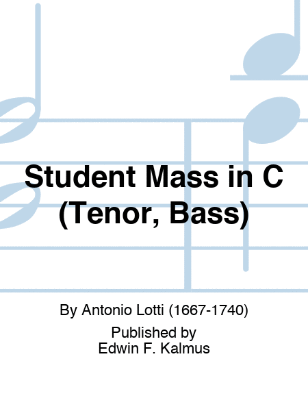 Student Mass in C (Tenor, Bass)