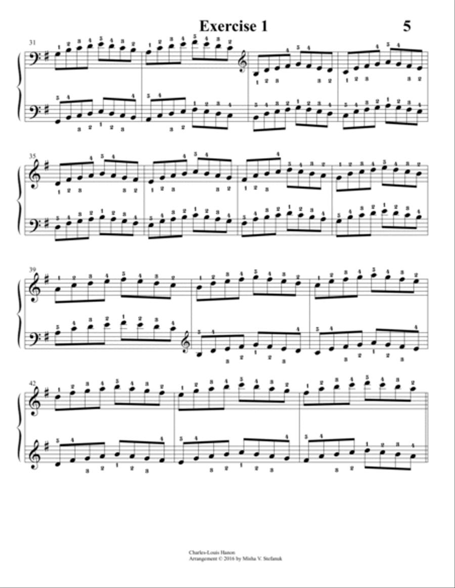 Hanon in All Keys Hanon in All Keys Piano Method scores gallery preview page 5