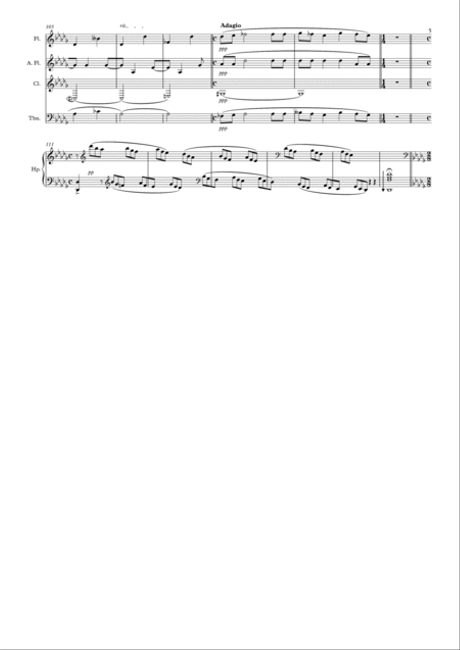 In the mists (V mlhách) Small Ensemble scores gallery preview page 5
