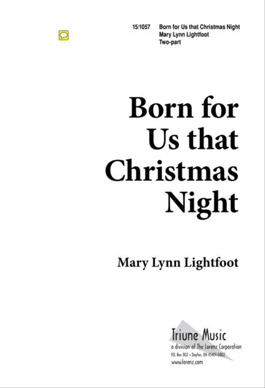 Born for Us That Christmas Night 2-Part scores gallery preview page 1