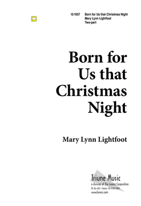 Book cover for Born for Us That Christmas Night