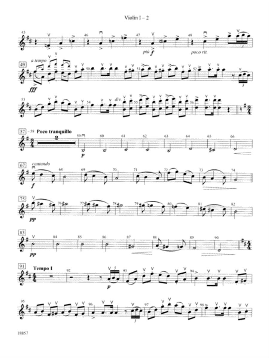 Wedding Day at Troldhaugen: 1st Violin String Orchestra scores gallery preview page 2