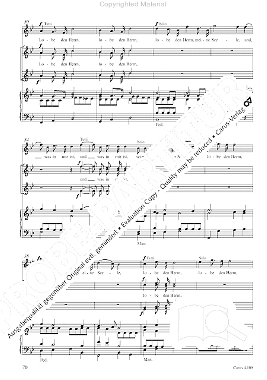Choral collection Mendelssohn - editionchor Choir scores gallery preview page 71