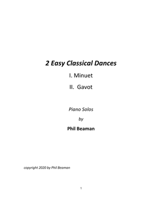 2 Easy Classical Dances-piano solos