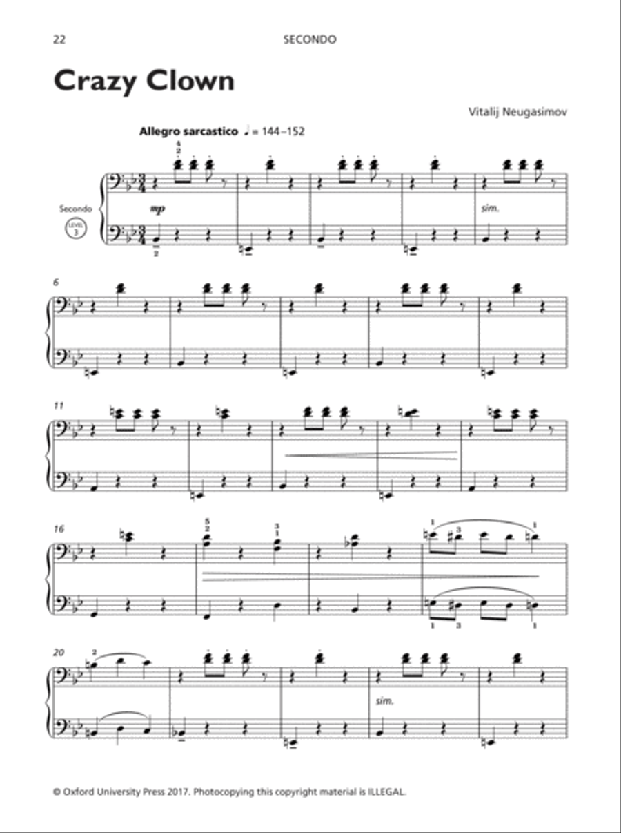 Piano Sketches Duets Book 1 Piano Duet scores gallery preview page 21
