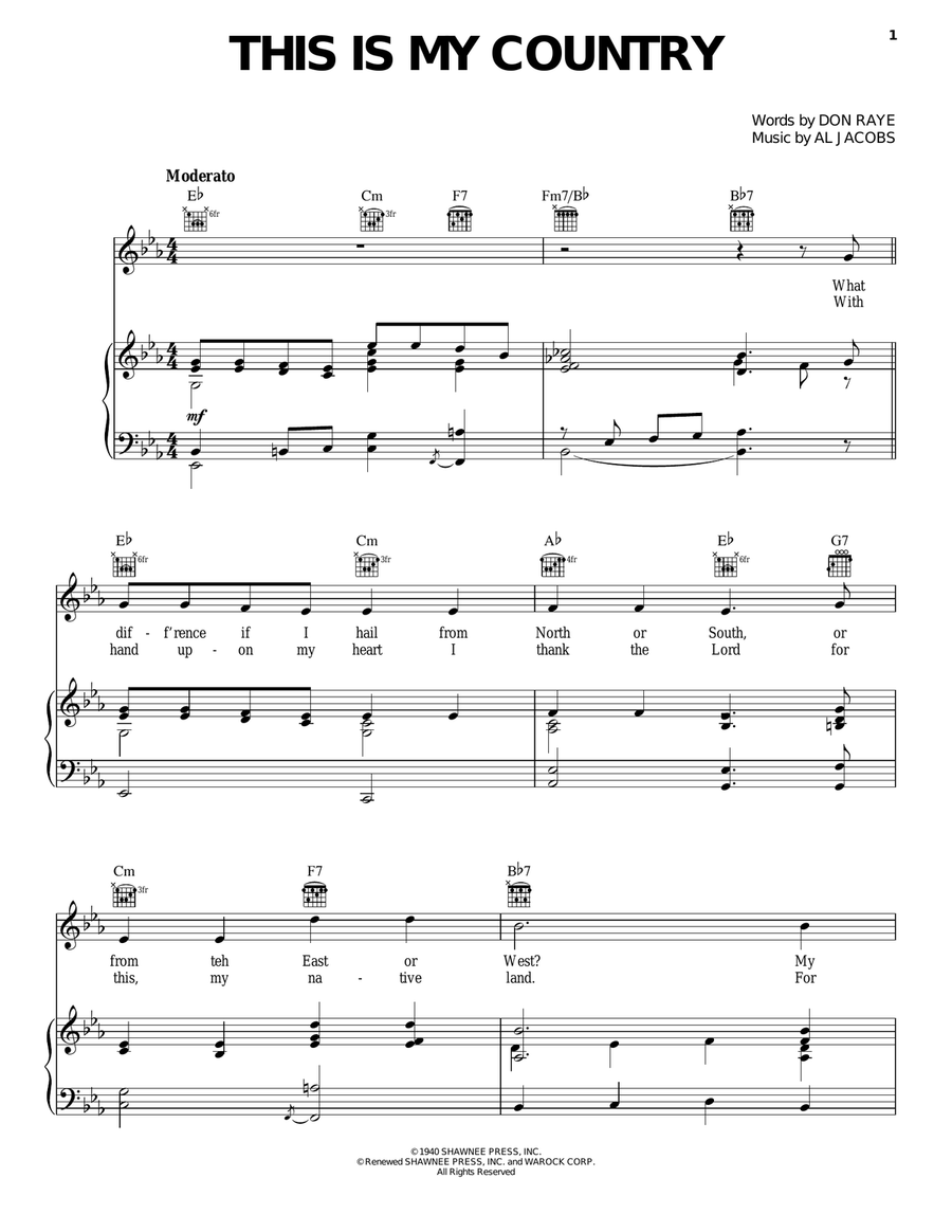 This Is My Country This Is My Country Acoustic Guitar scores gallery preview page 1