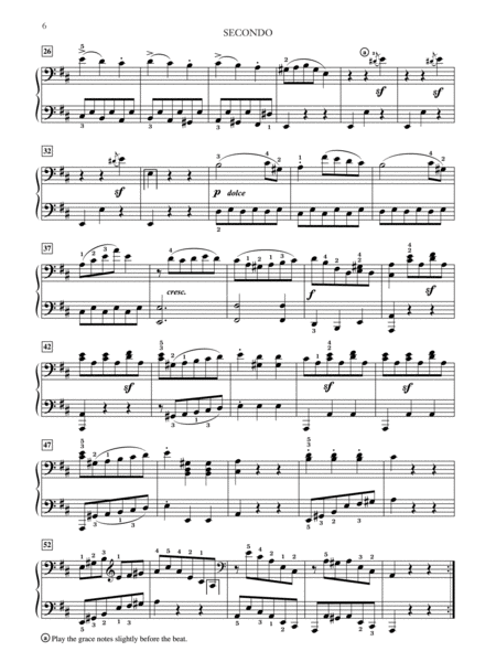 Beethoven: Sonata in D Major, Opus 6 - Piano Duet (1 Piano, 4 Hands)