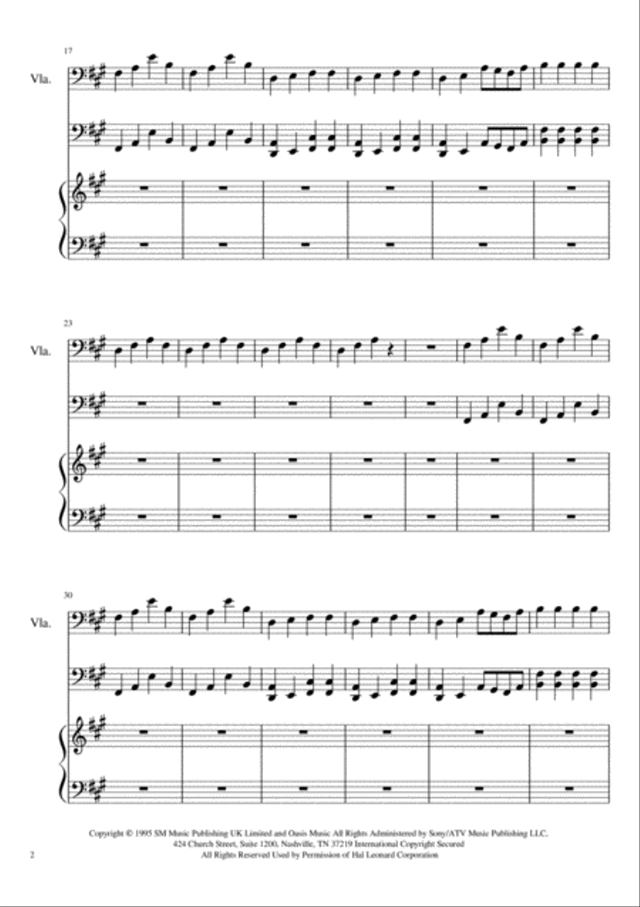Wonderwall Wonderwall Small Ensemble scores gallery preview page 2
