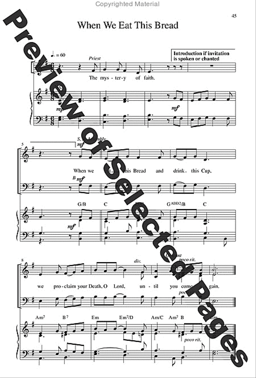 Mass of the Angels and Saints - Choral / Accompaniment Edition 3-Part scores gallery preview page 24