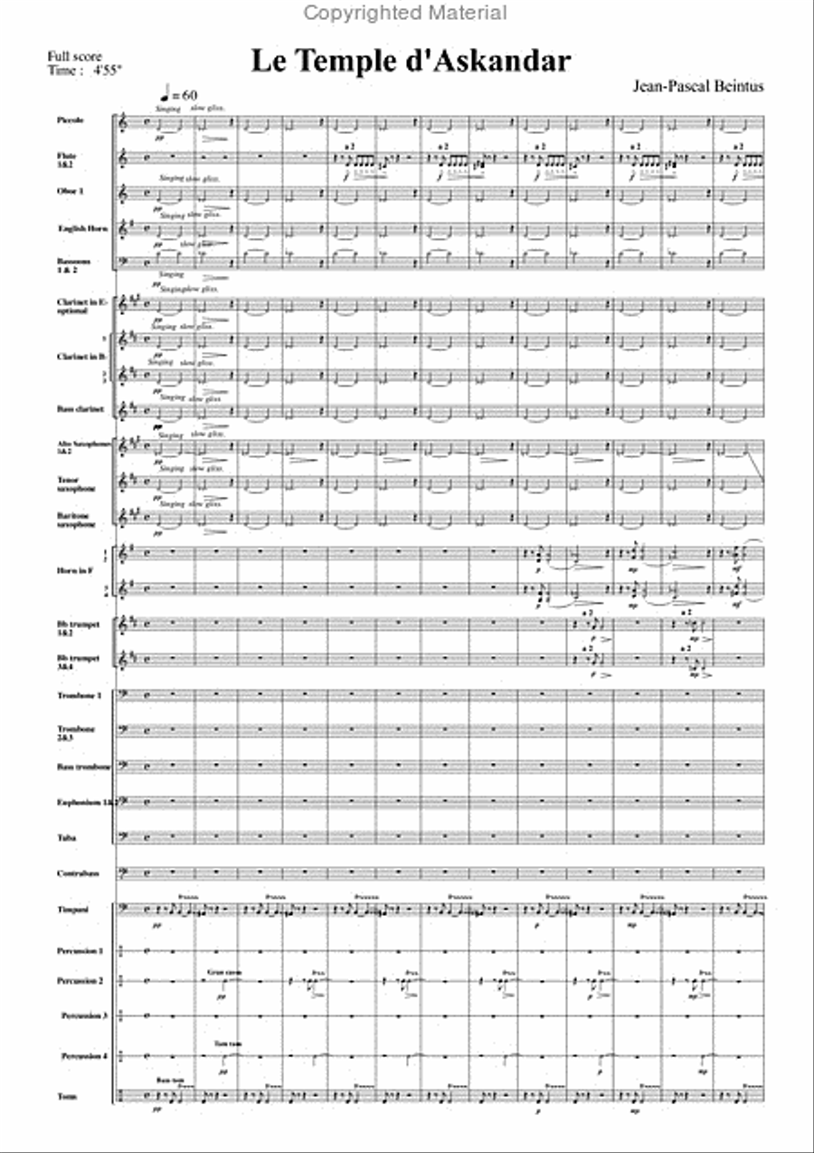 Temple d'Askandar Temple d'Askandar Concert Band scores gallery preview page 2