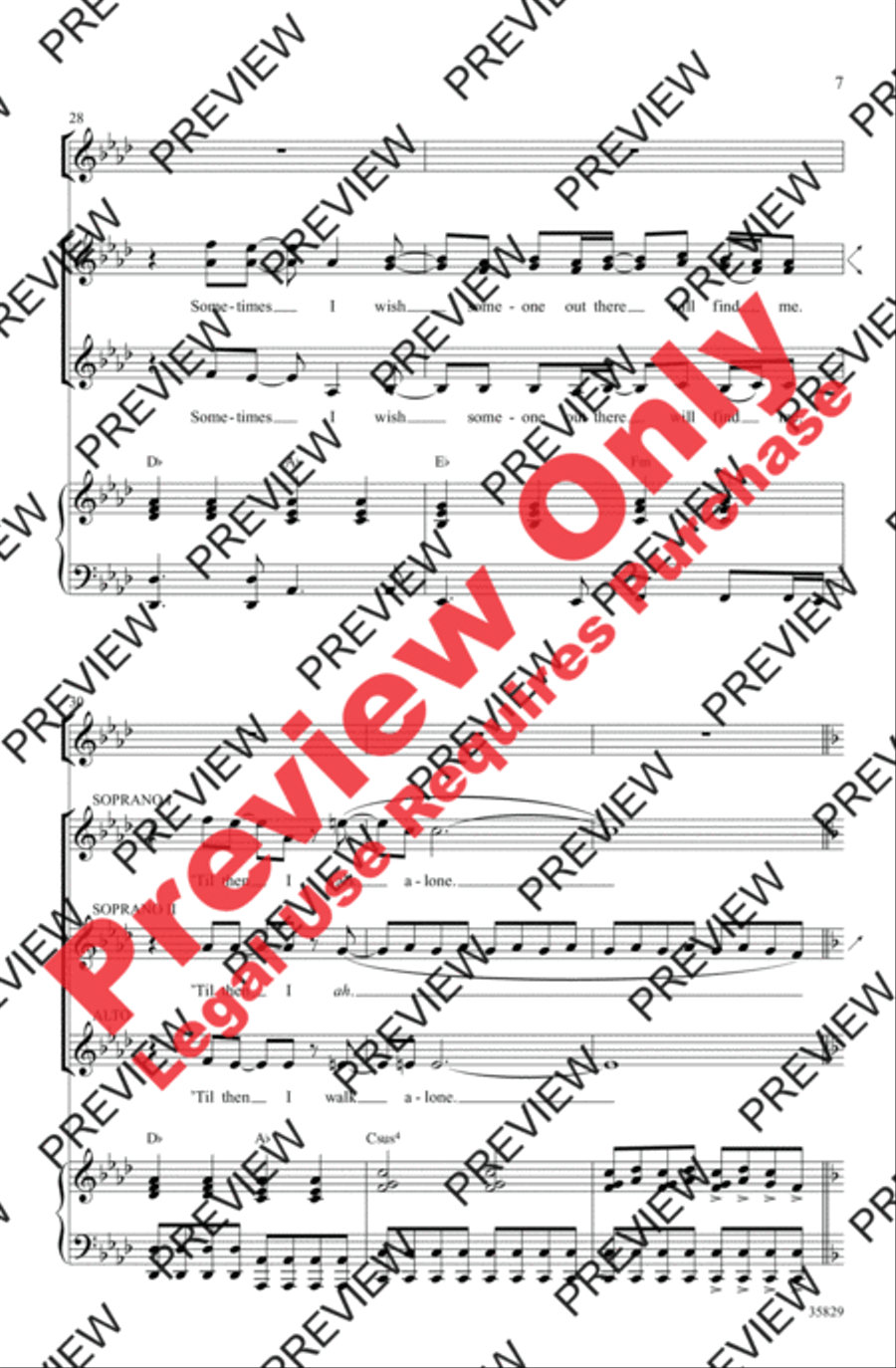 Green Day on Stage: Selections from American Idiot Women's Choir scores gallery preview page 7