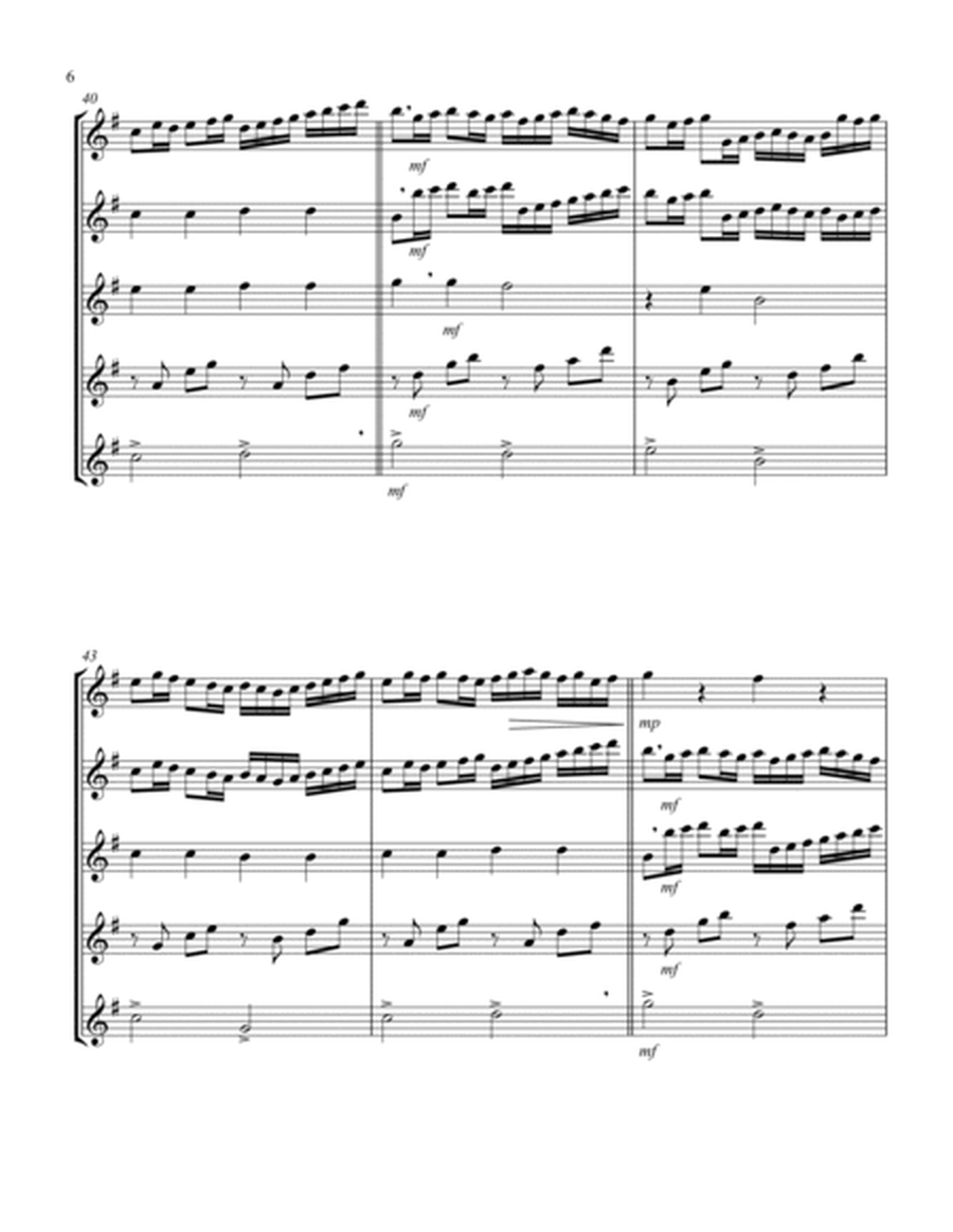 Canon (Pachelbel) (Bb) (Alto Saxophone Quintet) image number null