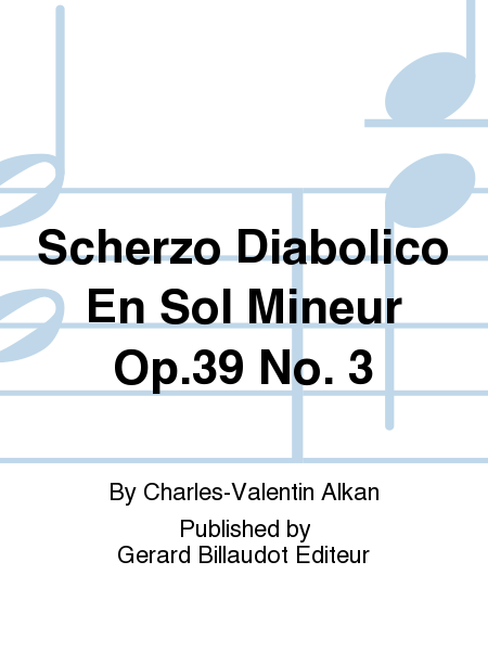 Scherzo Diabolico En Sol Mineur Op. 39, No. 3