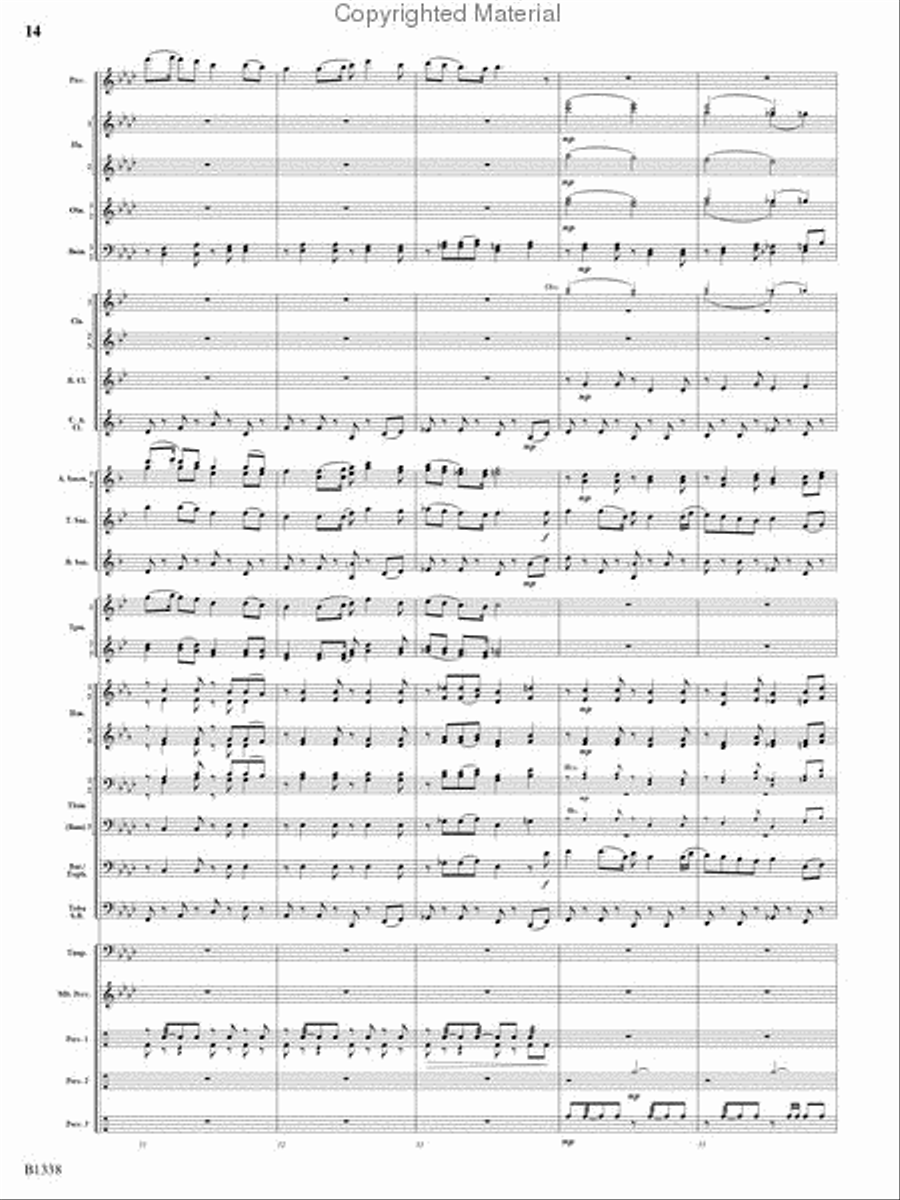 Rock Springs Saga Rock Springs Saga Concert Band scores gallery preview page 12