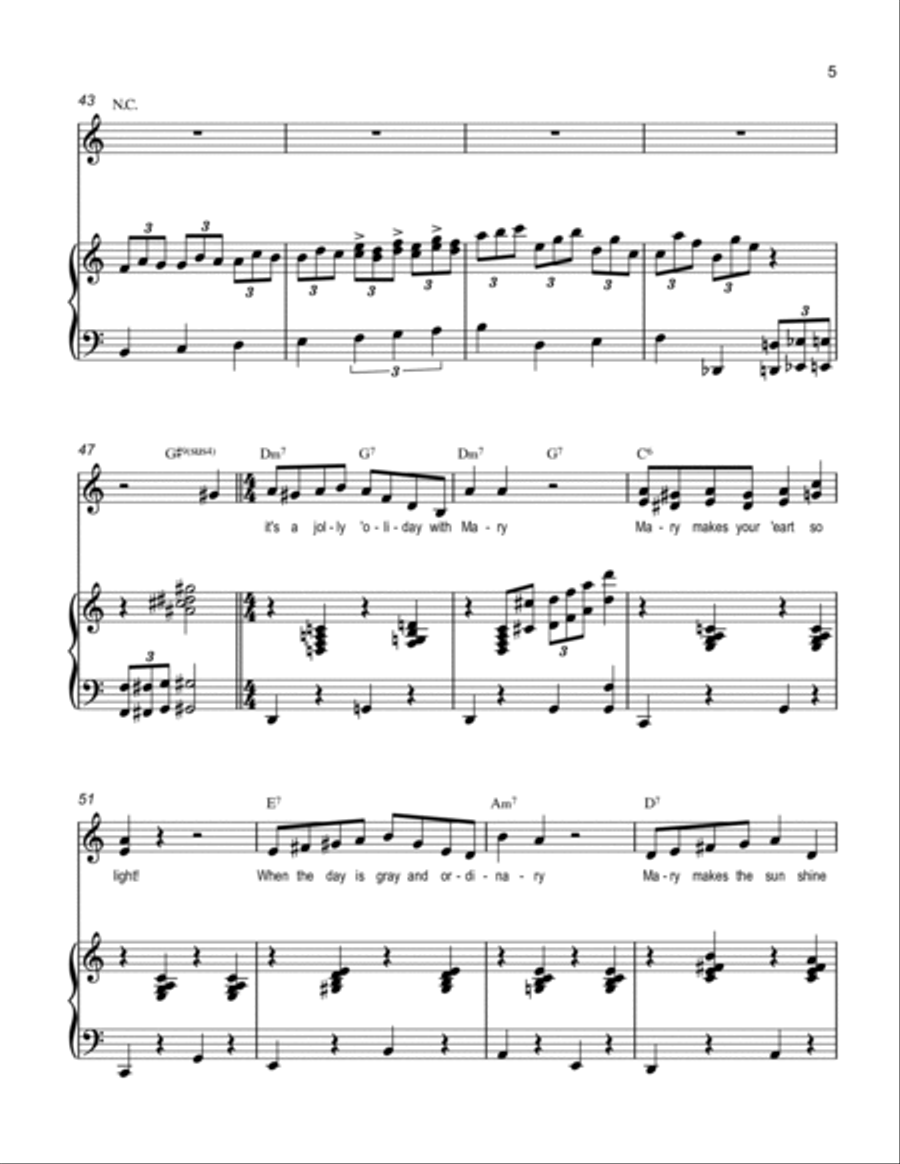 Jolly Holiday Voice scores gallery preview page 5