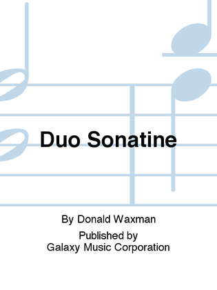 Book cover for Duo Sonatine