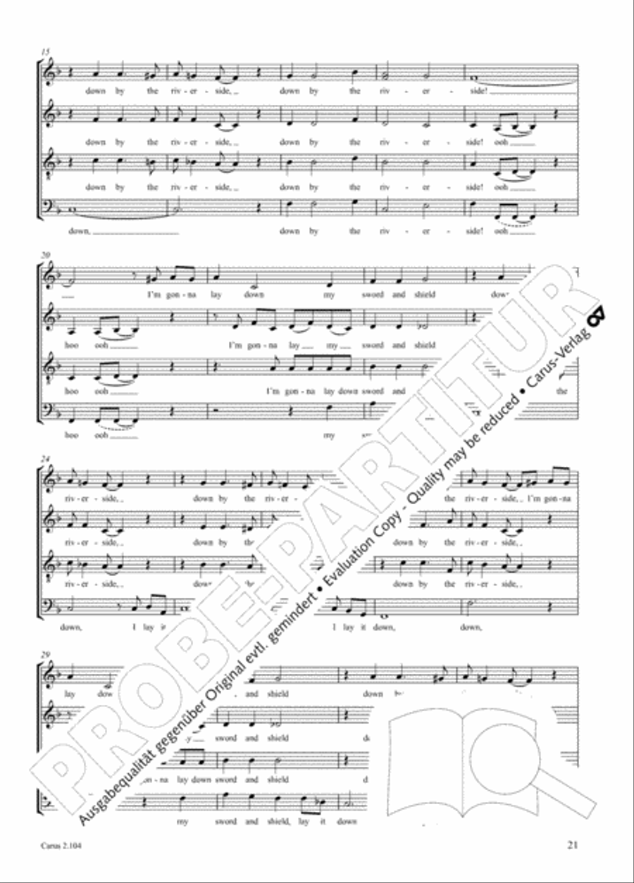 Hallelujah. Gospels and Spirituals for mixed choir Mixed Choir scores gallery preview page 12