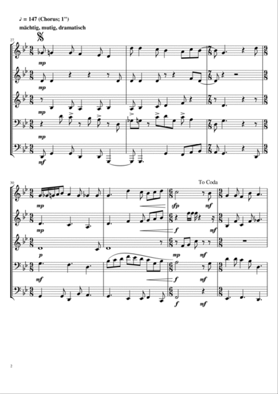 Elegie Brass Ensemble scores gallery preview page 2