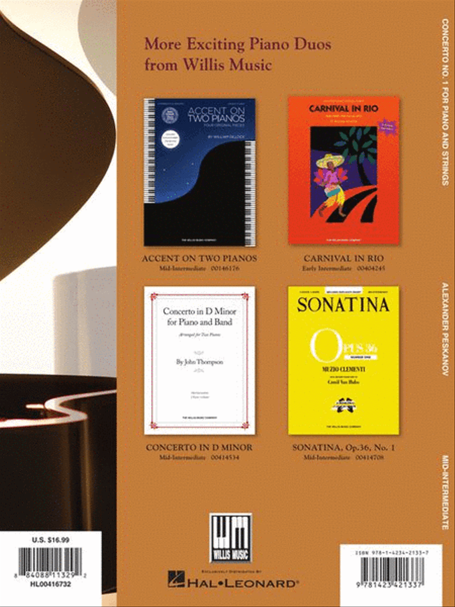 Concerto No. 1 for Piano and Strings Piano scores gallery preview page 8