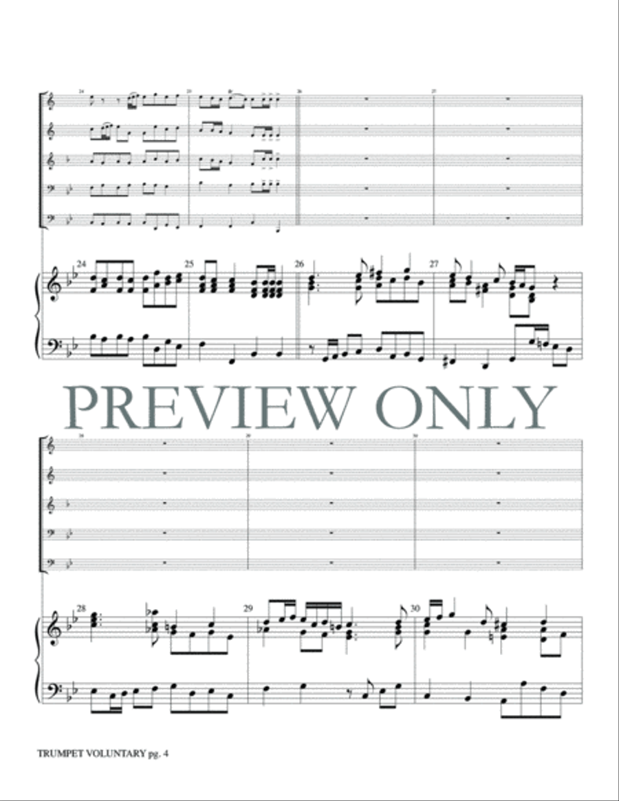 Trumpet Voluntary No. 1 Trumpet Voluntary No. 1 Brass Ensemble scores gallery preview page 6
