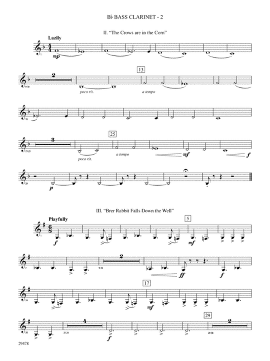 Three Georgian Vignettes: B-flat Bass Clarinet