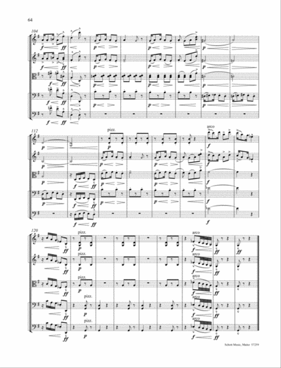 Golliwogg's Cakewalk Golliwogg's Cakewalk String Quartet scores gallery preview page 5