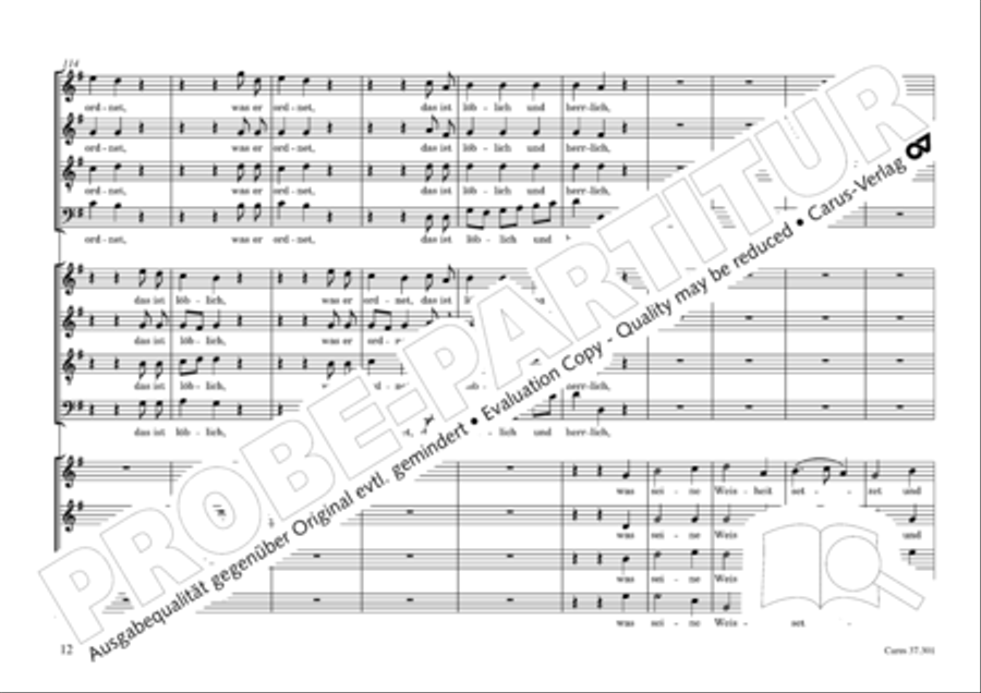Gross sind die Werke des Herrn 4-Part scores gallery preview page 13