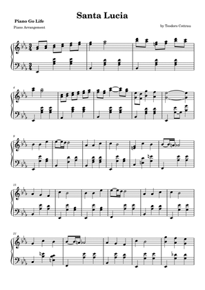 Santa Lucia Piano Arrangement