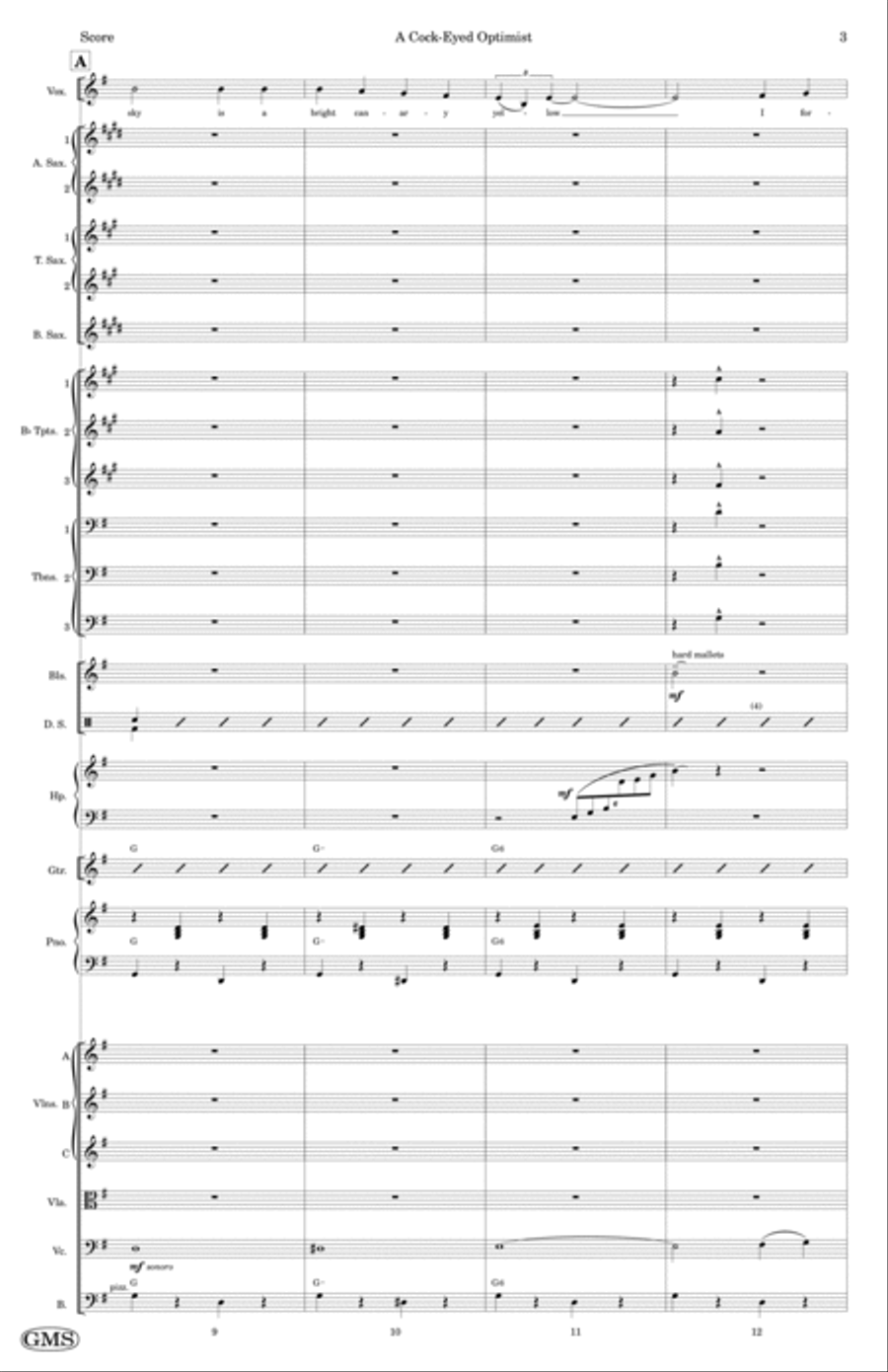 A Cock-eyed Optimist Jazz Ensemble scores gallery preview page 3