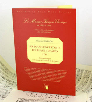 Book cover for Six duos concertants for flute and viola