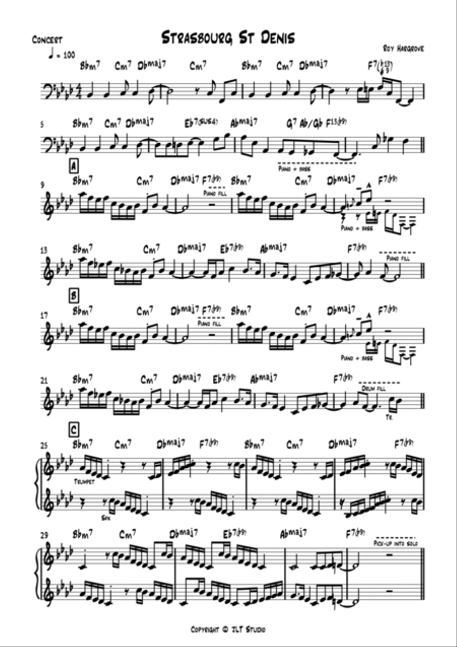 Strasbourg St. Denis Strasbourg St. Denis Jazz Ensemble scores gallery preview page 3